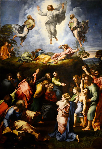 The Transfiguration painting by Raffaello Sanzio da Urbino 1516-1520