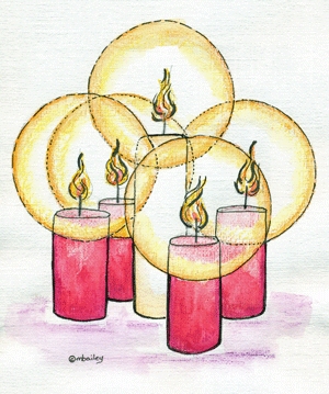 advent candle christmas day