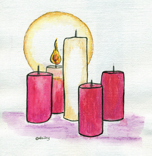 Advent candle 1