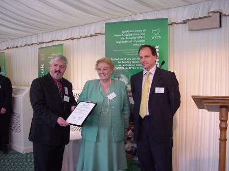 Gwynneth Dunwoody MP presents Charles Royden with the prize