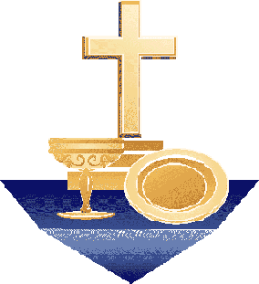 picture of chalice, cross and patten