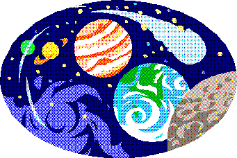 cartoon picture of space