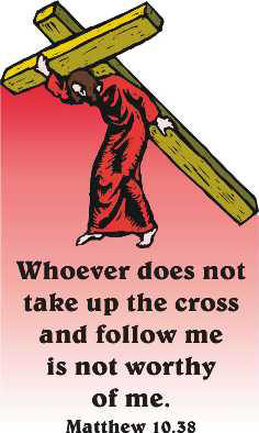 picture of man carrying cross