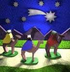 magi on camels follow star