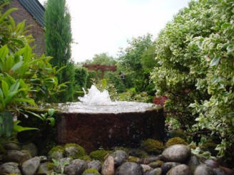 Water feature in the Garden 