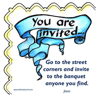 Invitation to Jesus banquet
