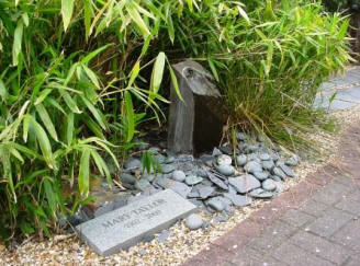 Memorial fountain in memory of Mary Taylor
