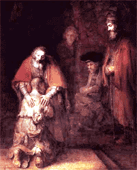 Rembrandt painting of prodigal son 