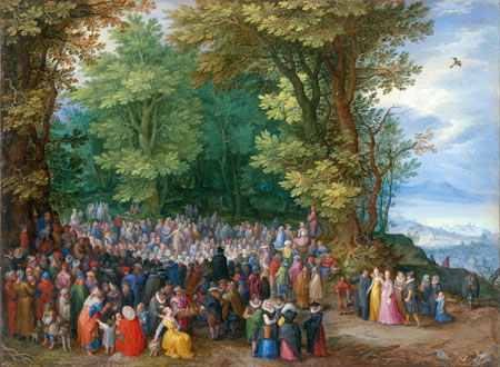 sermon on the plain by Brueghel