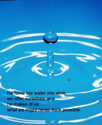 Jesus turned water into wine